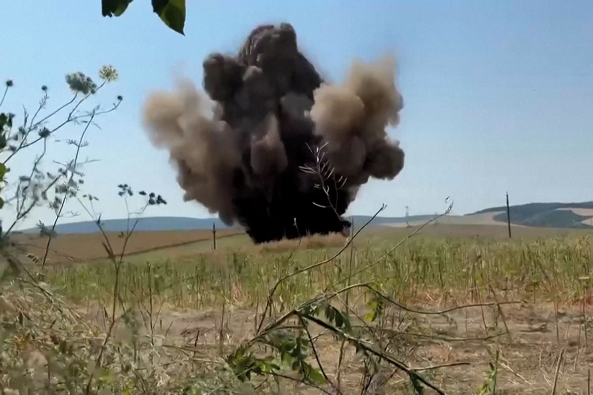 V Rumunsku odpálili ruský dron 