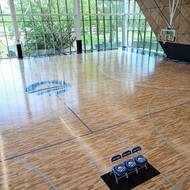 Centrum má sloužit hlavně jako kampus pro místní. Pokud si budou chtít zahrát basket, není problém. Palubovka prý má stejnou kvalitu jako v NBA. 