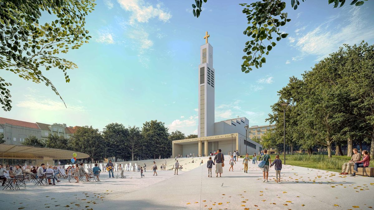 Praha 10 představila návrh revitalizace náměstí Svatopluka Čecha za 300 milionů