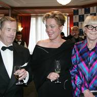 Václav Havel, manželka Dagmar a Eva Zaoralová, 2004