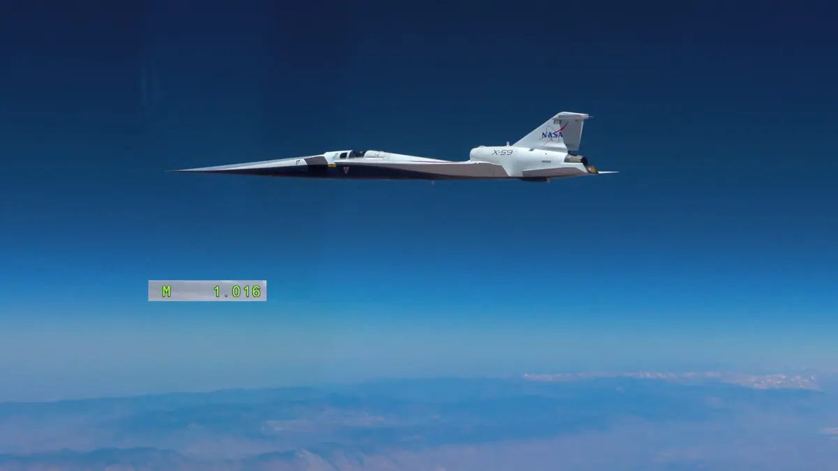Letoun NASA X-59 poprvé překonal rychlost zvuku