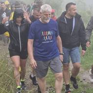 Cestou na Hostýn panovala hustá mlha a deštivé počasí