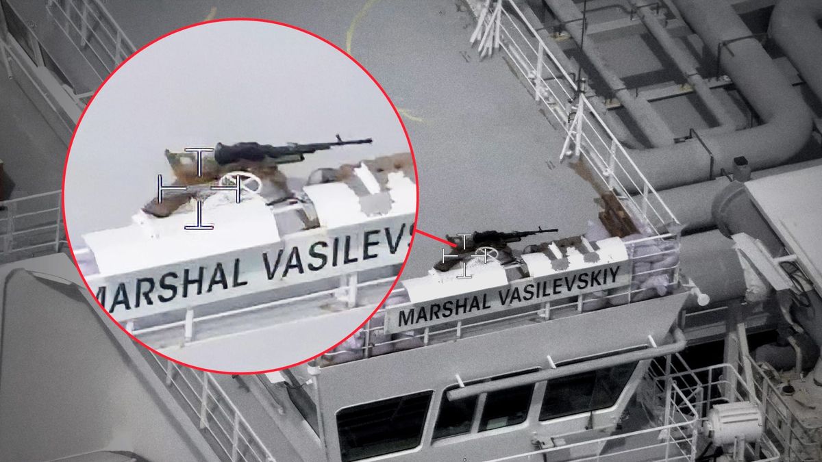 Rusové vyzbrojili tanker Gazpromu těžkými kulomety