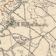 Mapa okolí Nové Vísky u Karlových Varů z roku 1930