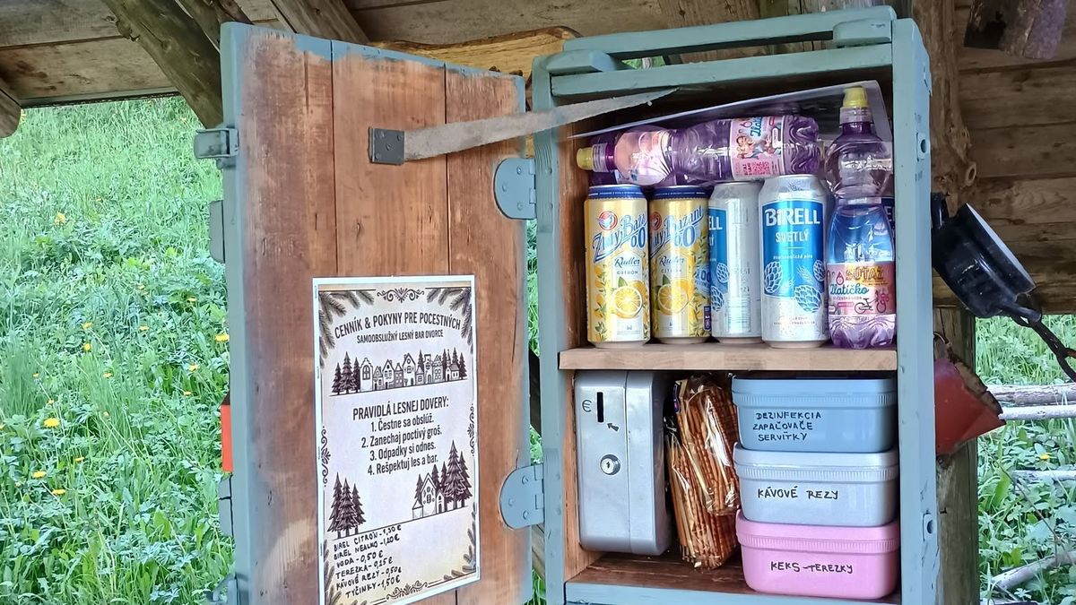 Otec s dcerou vybudovali na východním Slovensku samoobslužný lesní bar