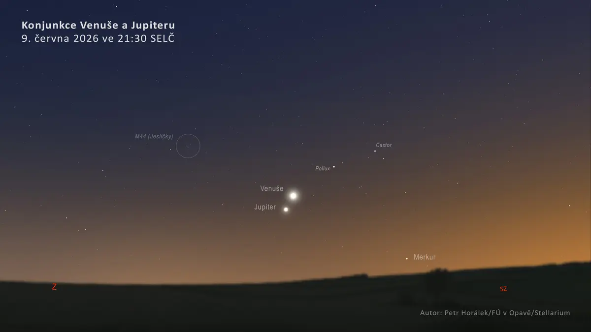 V úterý nastane působivá konjunkce Venuše a Jupiteru, podíva