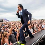 Nick Cave u diváků.