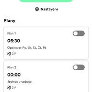 Ventilaci je možné spouštět jednorázově i nastavit například na pravidelné odjezdy.
