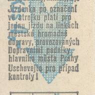 Stará pražská jízdenka