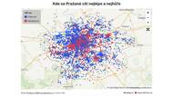 Exkluzivní průzkum: Tady se cítí nejhůř a nejlépe. Pražané označovali místa na mapě