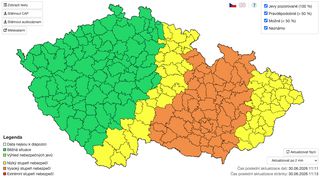 Východ Česka zasáhnou velmi silné bouřky