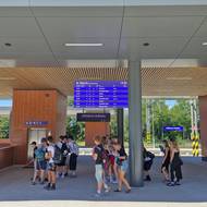 Otevření nového městského nádraží a centrálního dopravního terminálu v Jihlavě.