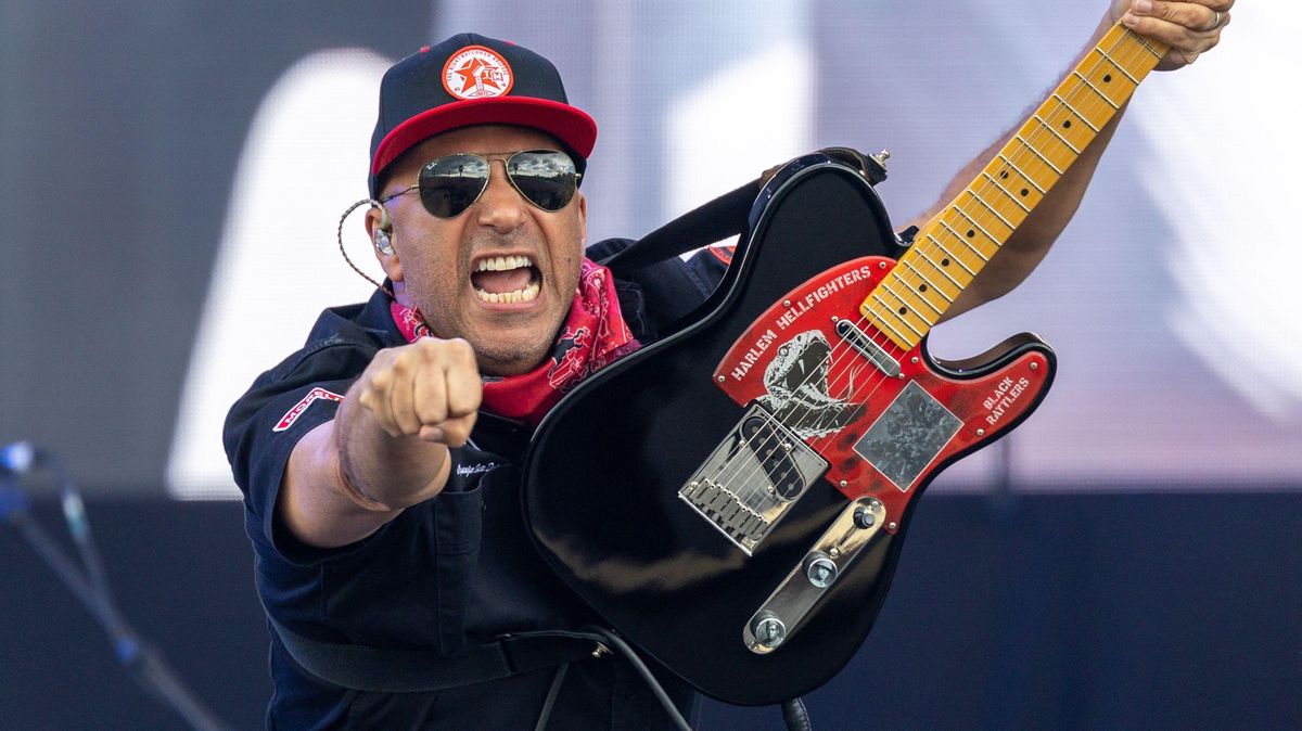 K politice se vyjádřil i na Rock for People. Necenzurujme sami sebe, naléhá americký kytarista Tom Morello