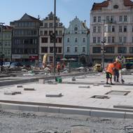 Upravená historická plzeňská dlažba 