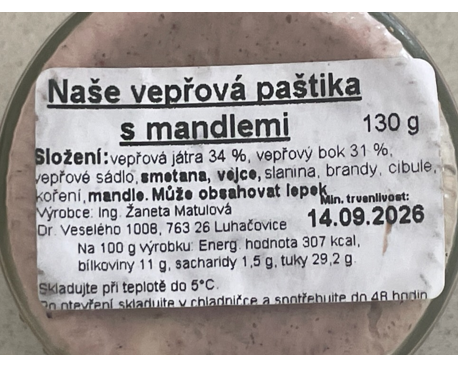 V paštice z hotelu v Luhačovicích může být nebezpečný klobásový jed