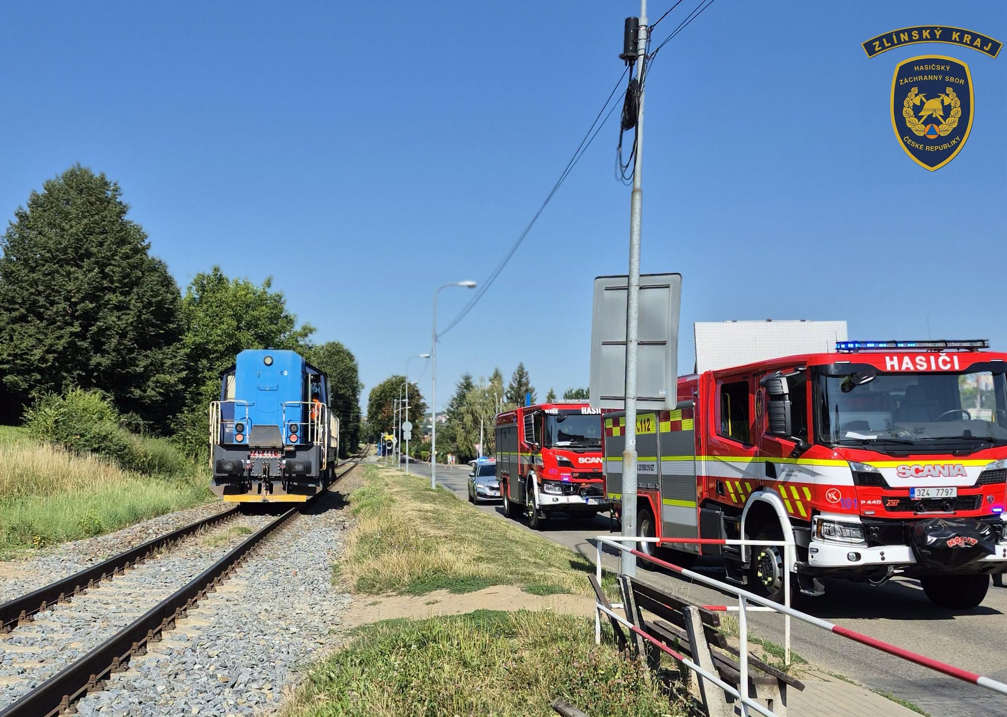 Cyklista vjel ve Zlíně na přejezd přímo před lokomotivu, neměl šanci přežít