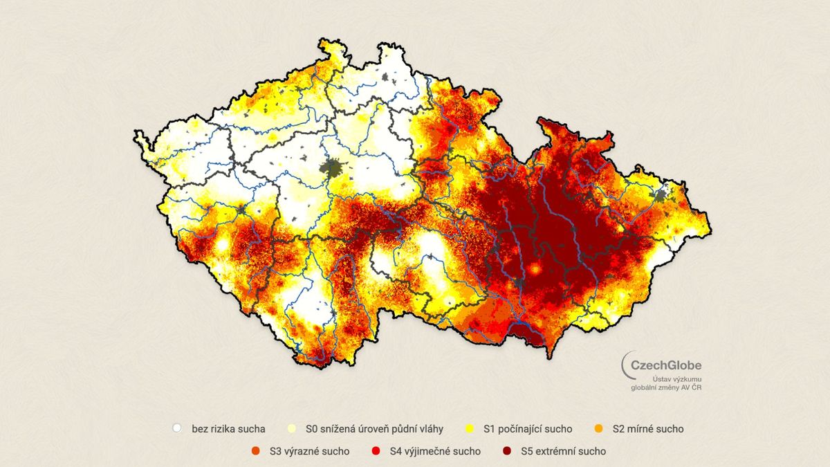 Nedostatek vody v půdě na jižní Moravě a v části Olomouckého je kritický