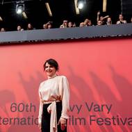 Slavnostní zakončení 60. ročníku Mezinárodního filmového festivalu v Karlových Varech. Na snímku z 11. července 2026 Juliette Binocheová.