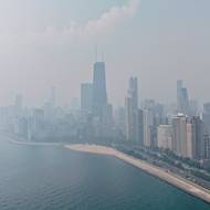 Chicago, další z měst zasažených kouřem z Kanady. 