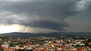 Na Příbramsku se objevila supercela