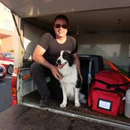 Hasič a kynolog Jiří Foist z Tachovska a border kolie, kterou adoptoval.