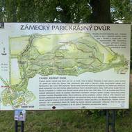 Zámecký park v Krásném Dvoře patří k nejstarším parkům tohoto typu u nás.
