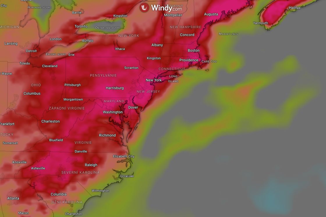 Vlna veder v USA: V New Yorku by mohl padnout absolutní rekord