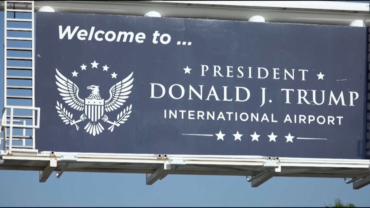 Na Floridě přejmenovali mezinárodní letiště po Trumpovi. Směšné, komentovali cestující