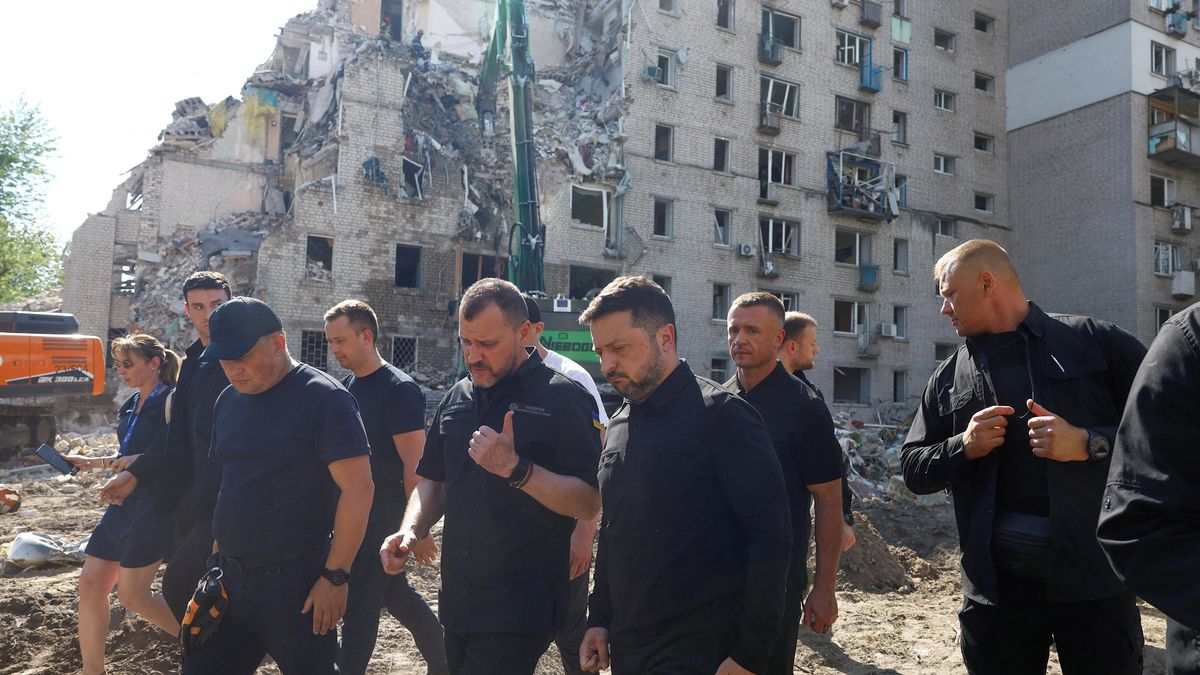 Dostanou odpověď, řekl Zelenskyj k masivnímu útoku na Kyjev