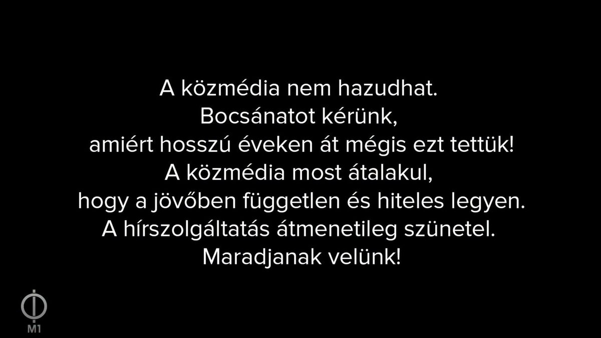 Omlouváme se, že jsme tolik let lhali. Maďarská veřejnoprávní televize přestala vysílat