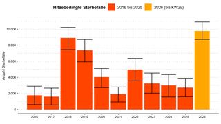 V Německu zemřelo letos kvůli vedrům už skoro 10 tisíc lidí