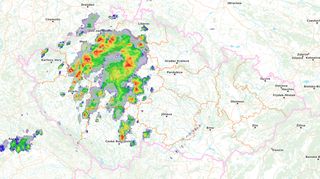 Bouřky řádí hlavně ve středních a severních Čechách