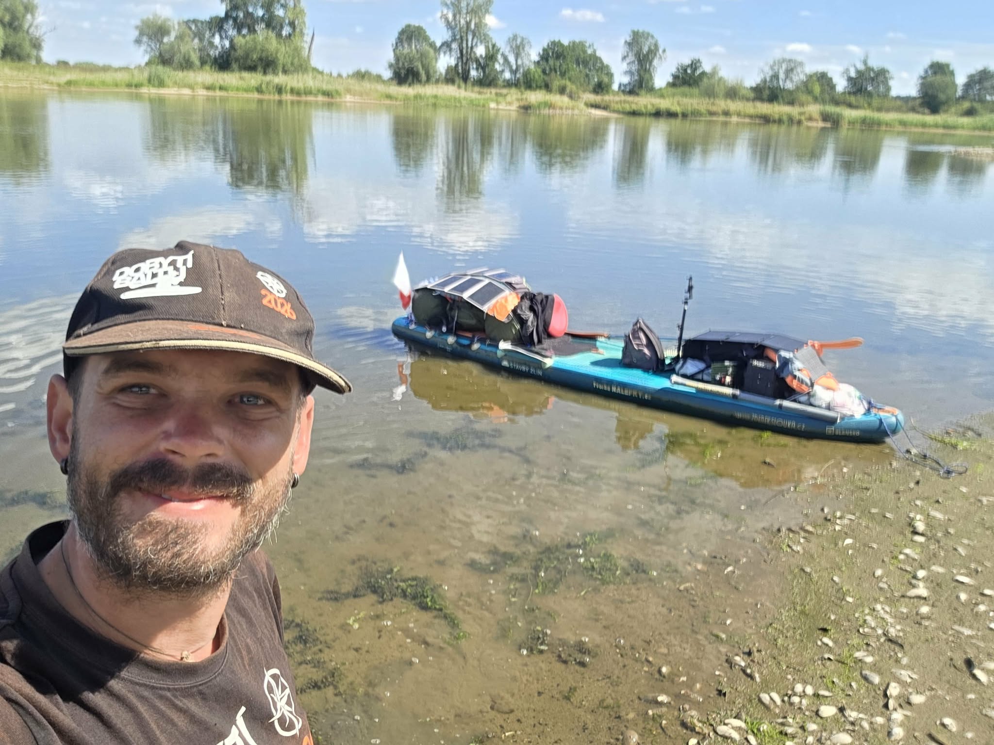 Dobrodruh doplul na paddleboardu z Blanska až do Baltu