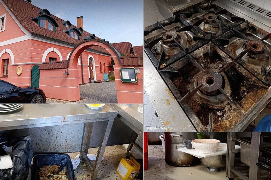 Inspekce zveřejnila nechutné snímky z hotelové kuchyně na Jindřichohradecku