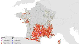 Ve Francii je stále přes 40 °C