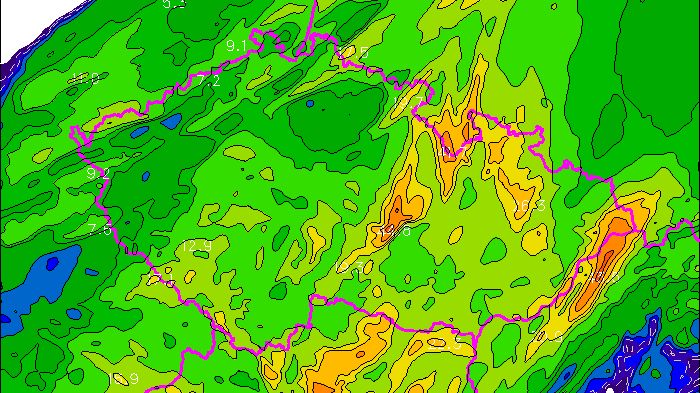 Wednesday's weather in the Czech Republic: Thunderstorms and strong winds ahead