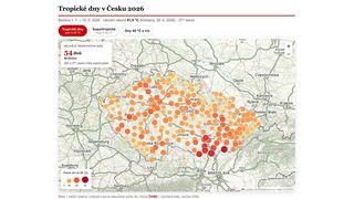 Jaká vedra letos panovala u vás? Podívejte se na interaktivní mapu