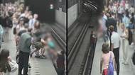 Sedmiletý chlapec s mobilem v ruce spadl do kolejiště metra. Policie zveřejnila dramatické záběry