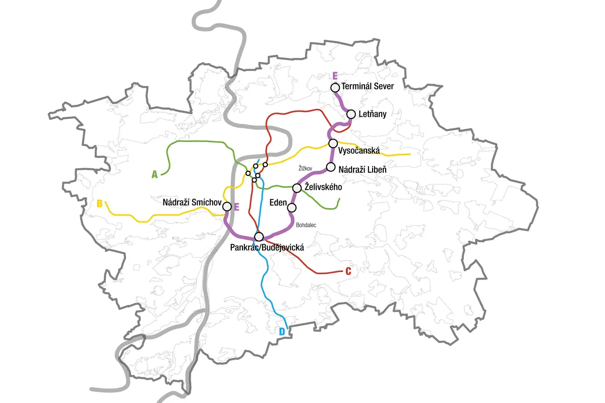 Metro E propojí Prahu dokola. Má dostat lidi z aut do MHD