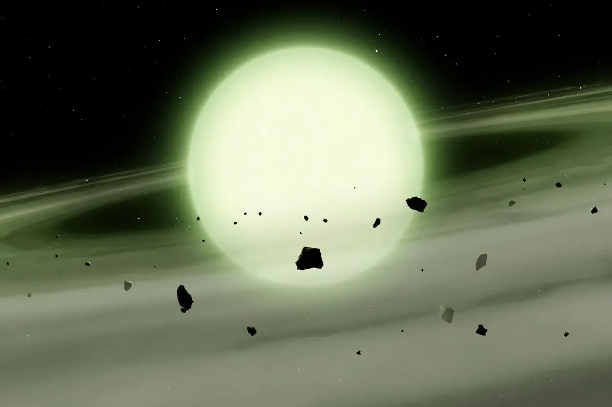 Astronomové poprvé objevili zelenou hvězdu
