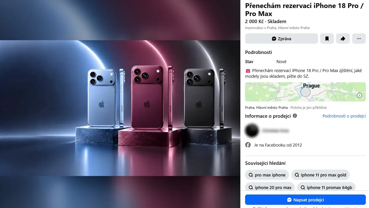 „Pošlete alespoň tisícovku.“ Nedostupné iPhony nahrávají překupníkům