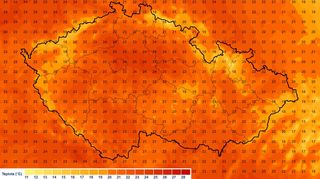 Česko zažívá třetí letní den v řadě. Teploty opět přesáhly 26 °C
