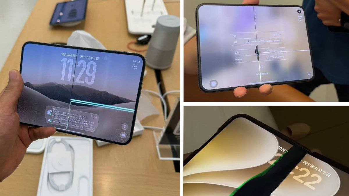 iPhone Duo users report display failures near hinge crease