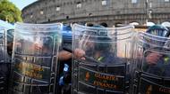 Demonstranti v Římě vtrhli do Kolosea