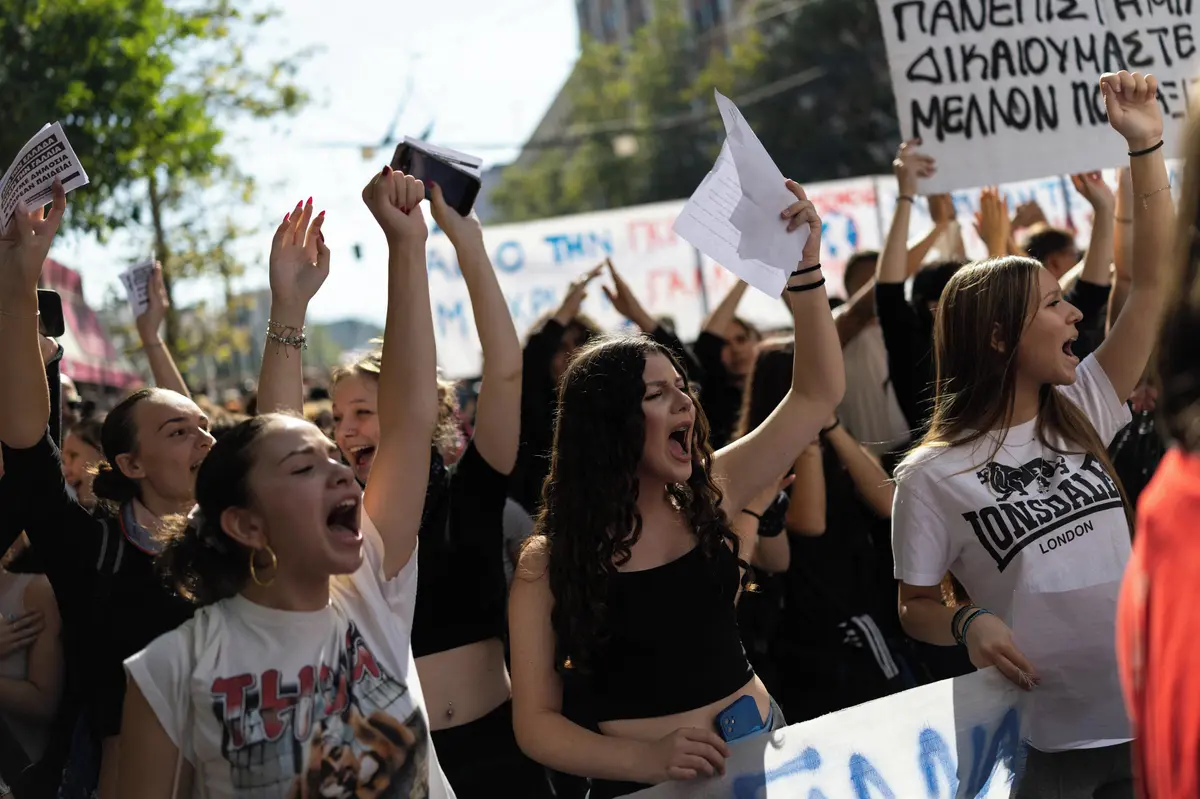 Kvůli školství už se protestuje i v Řecku