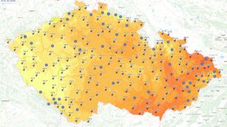 Napříč Českem jsou teplotní rozdíly až 13 °C
